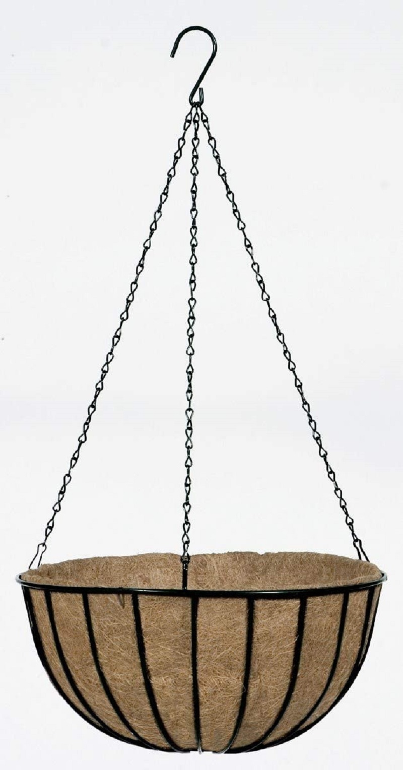 Gardman R408 14 Inch Traditional Coco Lined Hanging Basket