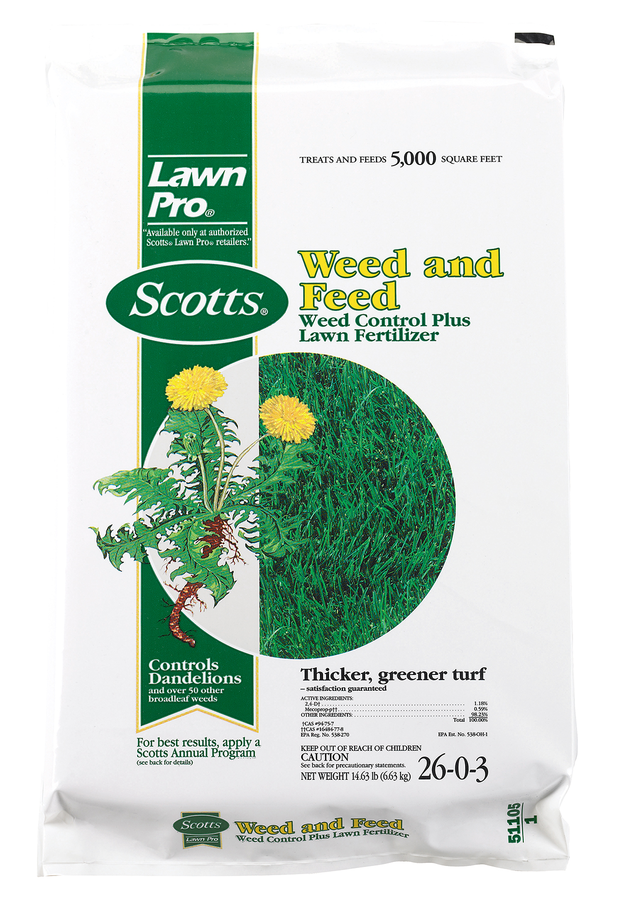 Scott's Lawn Pro Weed & Feed 26-0-3
